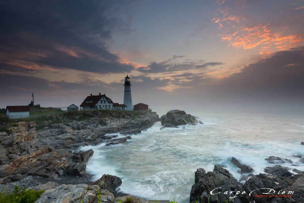 Ánh bình minh trên ngọn hải đăng, Portland Lighthouse