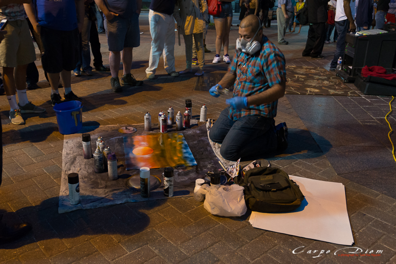 Street artist, Charlotte, NC