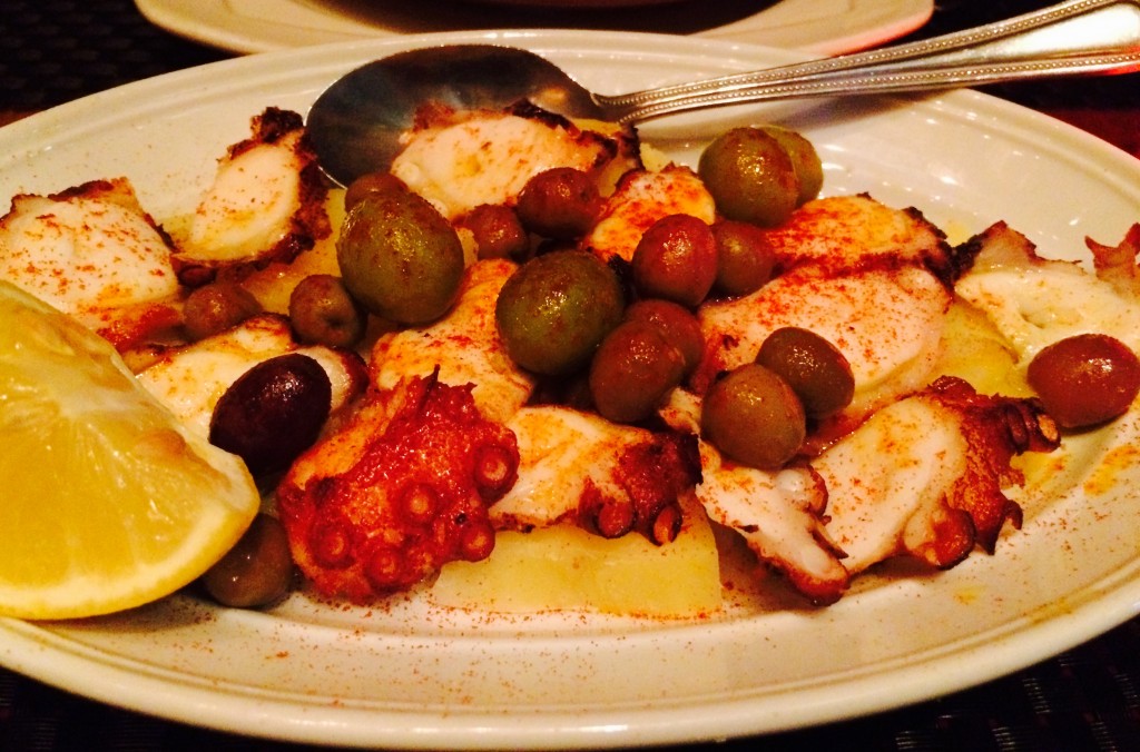 Pulpo - grilled octopus, potatoes, olives