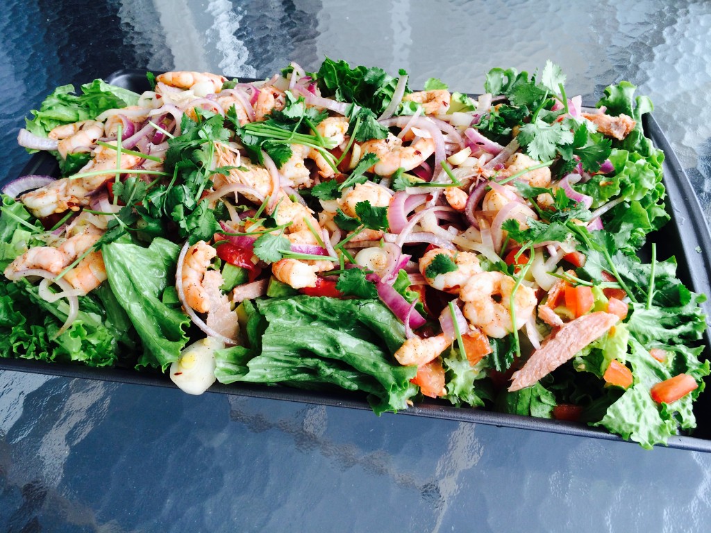 Jumping shrimp salad,  Carolina Beach