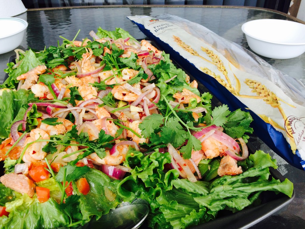 Jumping shrimp salad,  Carolina Beach