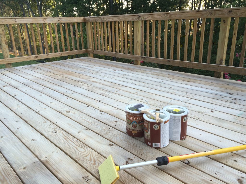 stain and seal the deck