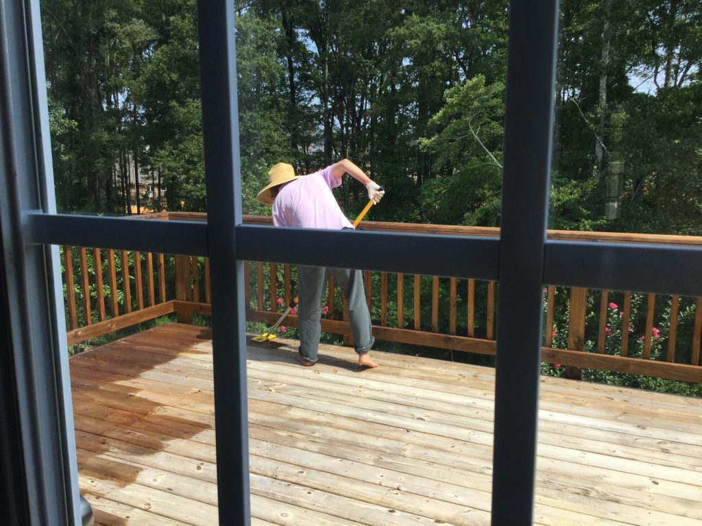 stain and seal the deck