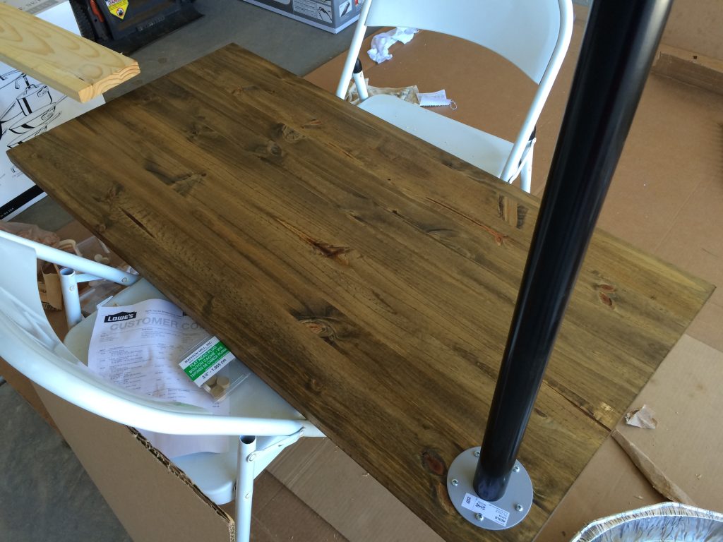 Table using Ikea legs