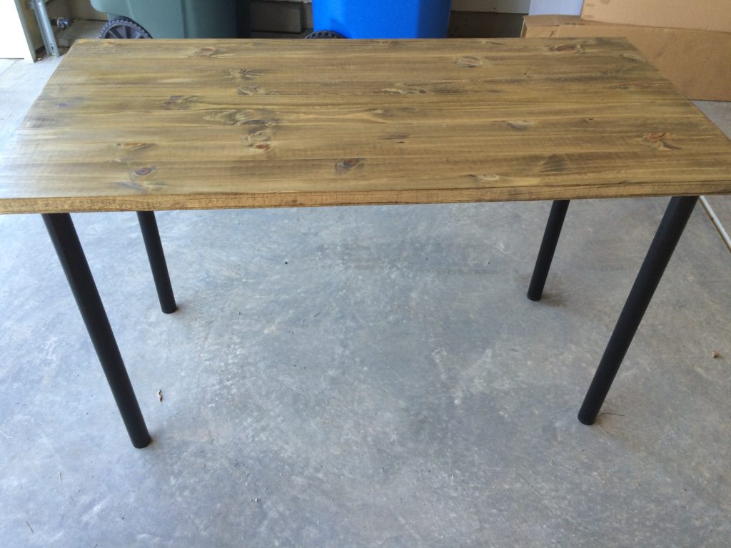 Table using Ikea legs