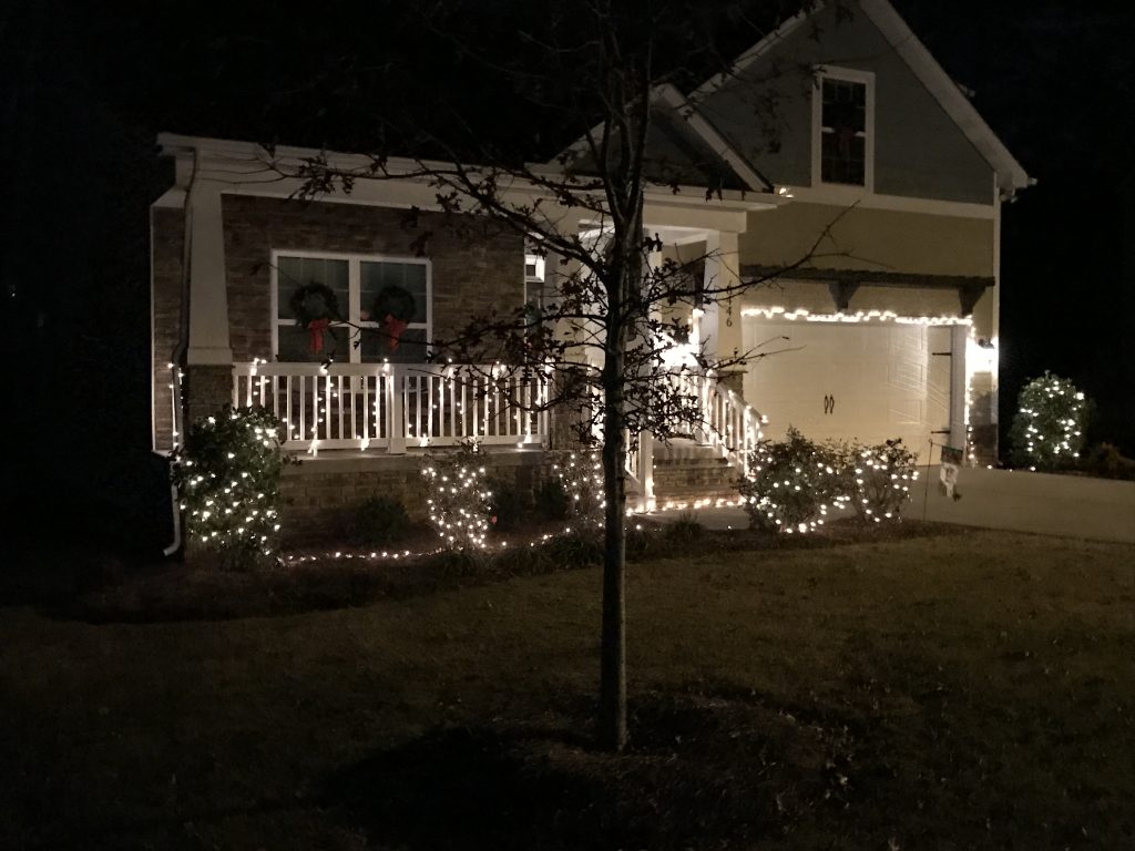 Christmas lights in my neighborhood 