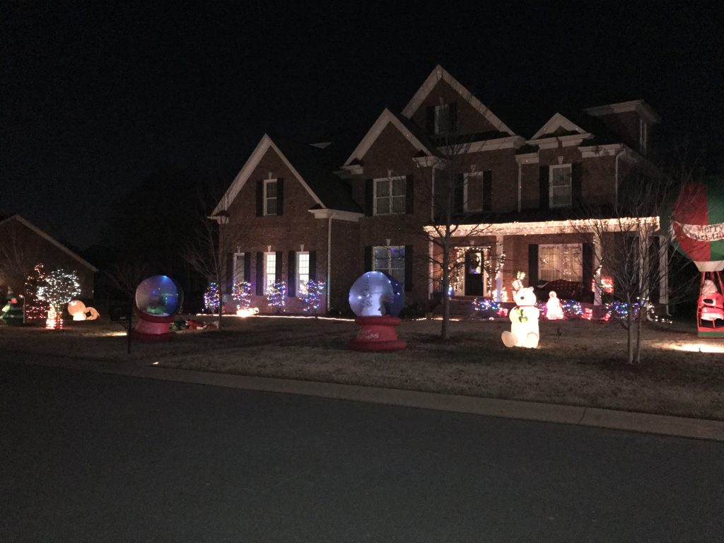 Christmas lights in my neighborhood 