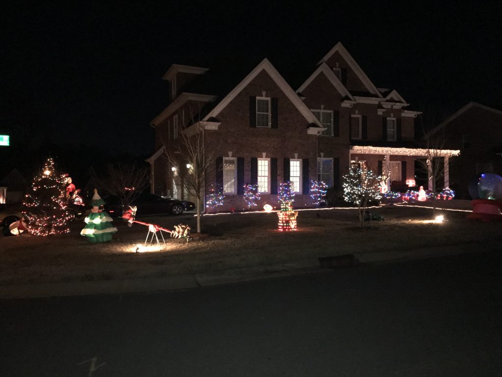 Christmas lights in my neighborhood 