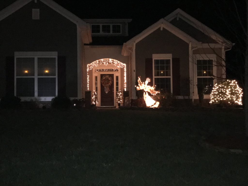 Christmas lights in my neighborhood 